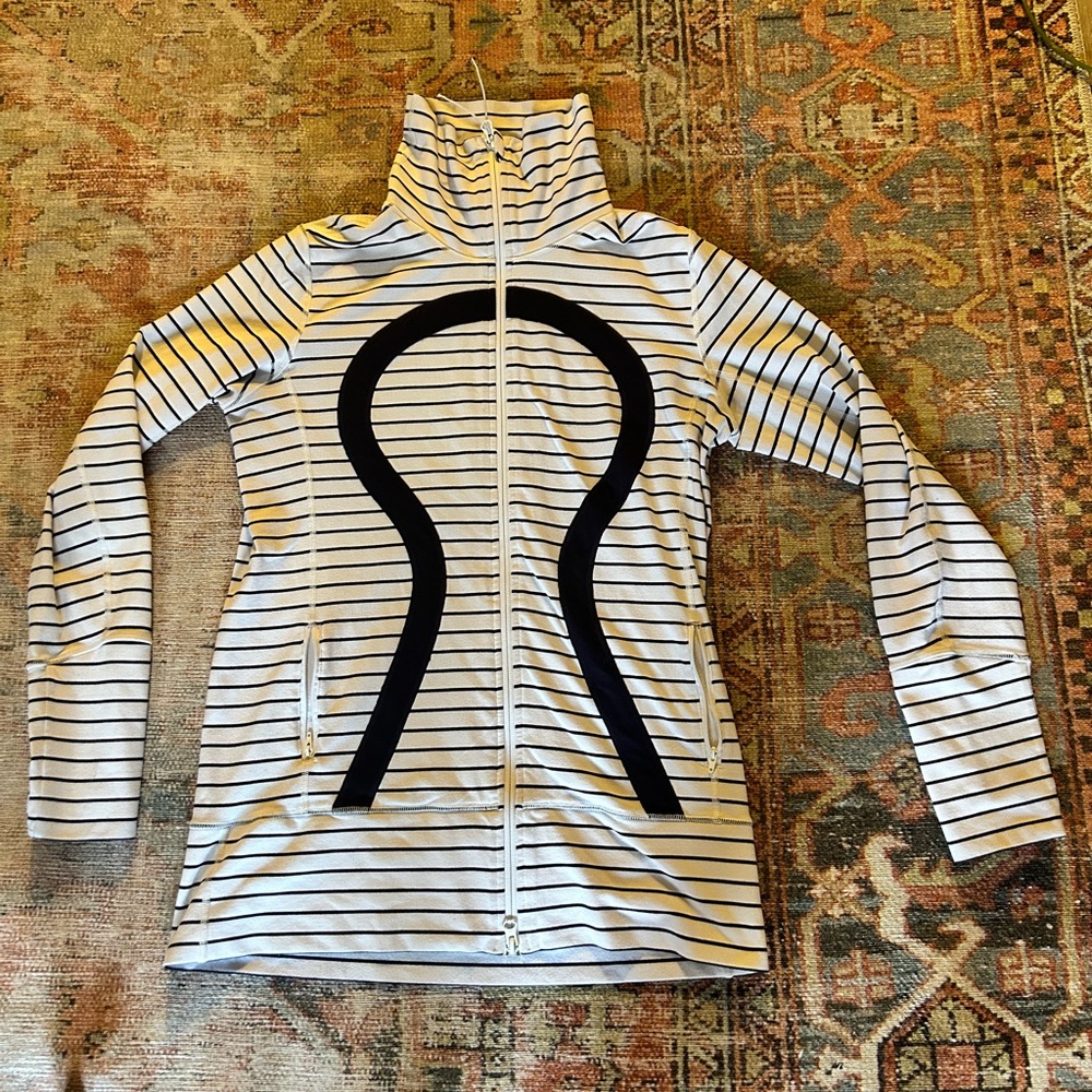 Lululemon Striped Full Zip Jacket